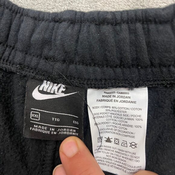 Nike Sportswear Club Men's Graphic Cotton Sweat Shorts - Black XXL - Picture 6 of 9